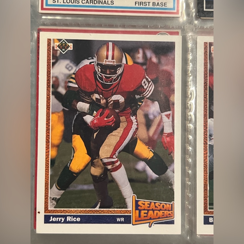 Jerry Rice Season Leaders Football Card